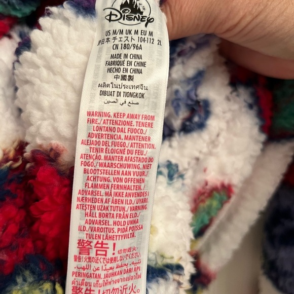 Disney Minnie Mouse Sherpa Fleece Pullover Sweater Red White Women’s Size Medium - Picture 6 of 6